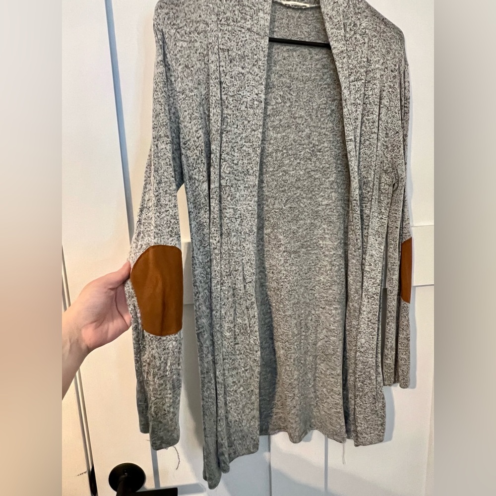 Gray cardigan